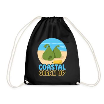 Nettoyage côtier Nettoyage de la plage - Sac de sport léger - noir - Devant