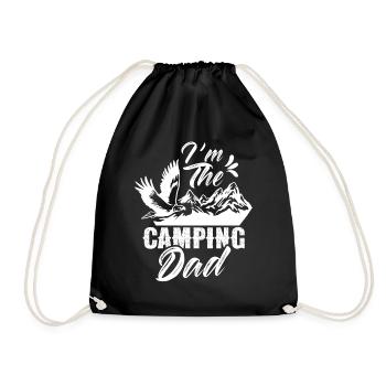 Je suis le Camping Papa Campen Camp Camper - Sac de sport léger - noir - Devant