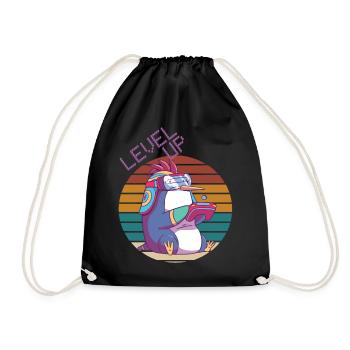 Niveau supérieur Gamer Retro Jeux vidéo Retro Gaming Peng - Sac de sport léger - noir - Devant