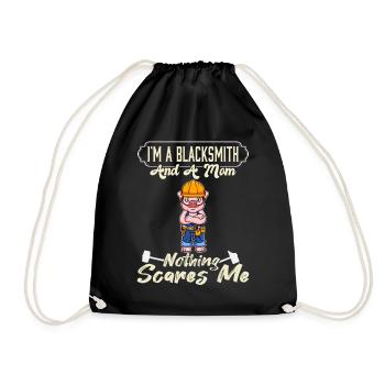Je suis un forgeron et une maman rien ne me fait peur - Sac de sport léger - noir - Devant