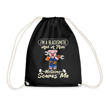 Je suis un forgeron et une maman rien ne me fait peur - Sac de sport léger - noir - Devant