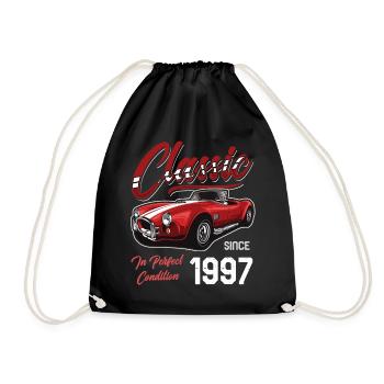 Je ne suis pas vieux Je suis une voiture classique vintage née en 1997 - Sac de sport léger - noir - Devant