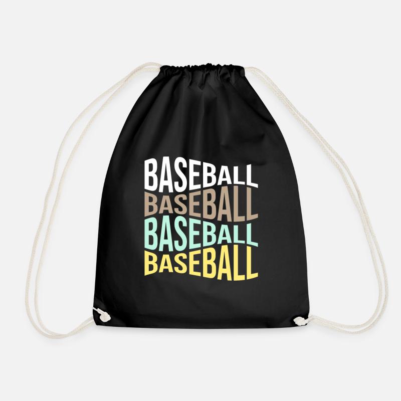 Baseball - Turnbeutel - Schwarz