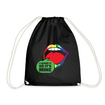 LGBT Human Human Rainbow Gift Idea - Drawstring Bag - black - Front