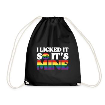 LGBT Human Human Rainbow Gift Idea - Drawstring Bag - black - Front