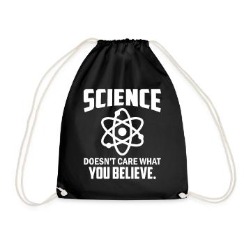 La science ne se soucie pas de ce que vous croyez - Chimie - Sac de sport léger - noir - Devant