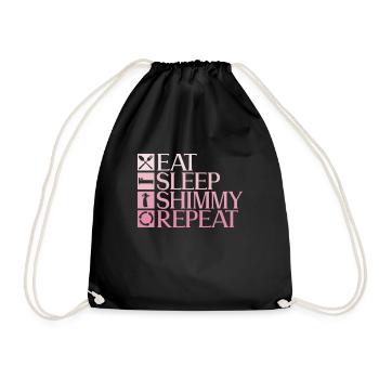 Danse du ventre Danseuse du ventre Danse Danseur Cadeau - Sac de sport léger - noir - Devant