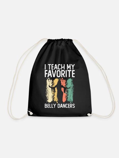 Bauchtanz Bauchtänzerin Lehrerin Tänzerin Geschenk - Turnbeutel - Schwarz