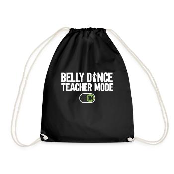 Danse du ventre Danseuse du ventre Professeur Danseur Cadeau - Sac de sport léger - noir - Devant