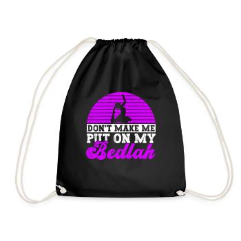 Danse du ventre Danseur du ventre Bedlah Dancer Cadeau - Sac de sport léger - noir - Devant