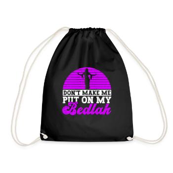 Danse du ventre Danseur du ventre Bedlah Dancer Cadeau - Sac de sport léger - noir - Devant