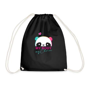 Mon corps - Mon choix - Sac de sport léger - noir - Devant
