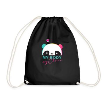 Mon corps - Mon choix - Sac de sport léger - noir - Devant
