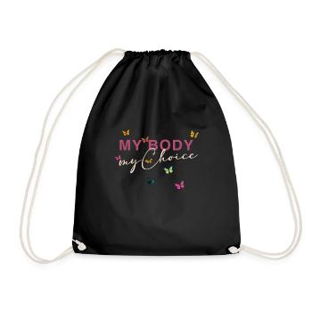 Mon corps - Mon choix - Sac de sport léger - noir - Devant