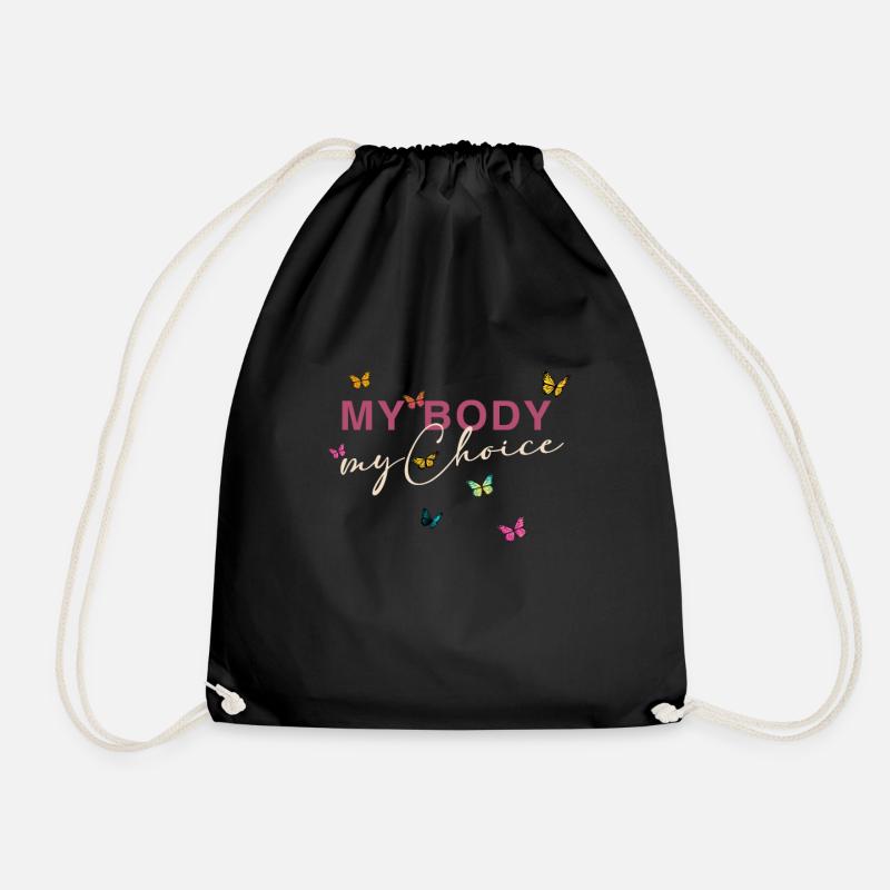 My Body - My Choice - Turnbeutel - Schwarz
