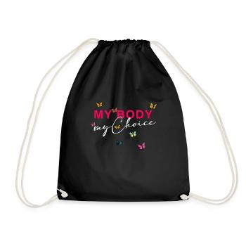 Mon corps - Mon choix - Sac de sport léger - noir - Devant