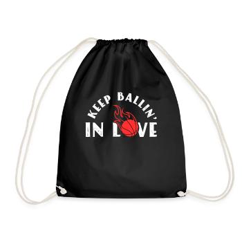 Basketball Life Player Lovers Sports de balle - Sac de sport léger - noir - Devant