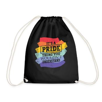 C’est une question de fierté que vous - Sac de sport léger - noir - Devant