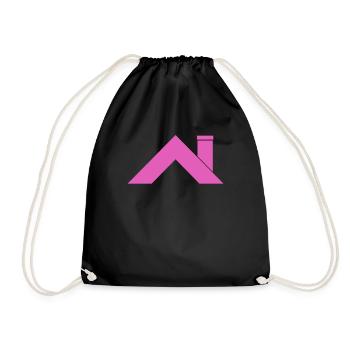 House Roof - Drawstring Bag - black - Front
