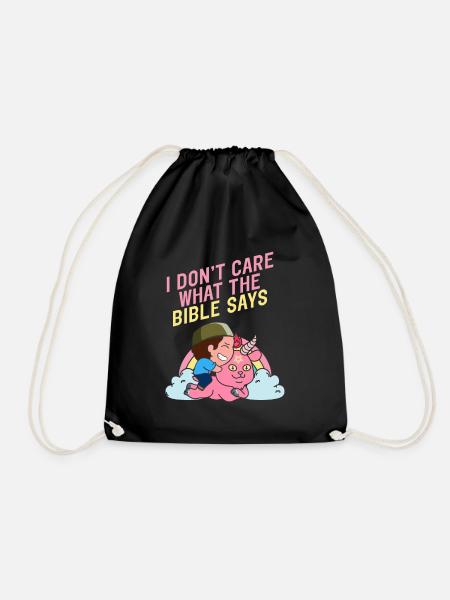 I Don't Care What The Bible Says Kawaii Satanic - Turnbeutel - Schwarz