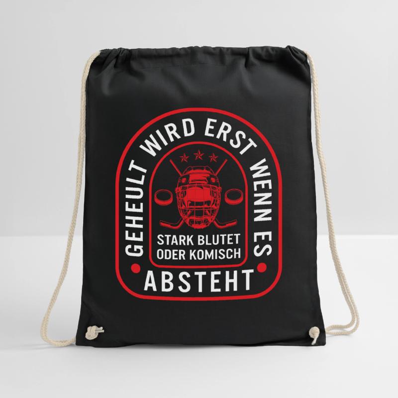 Geheult Wird Erst Wenn Es Stark Blutet Oder Drawstring Bag