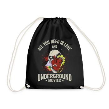 Film underground, Cinéma indépendant, Horreur - Sac de sport léger - noir - Devant