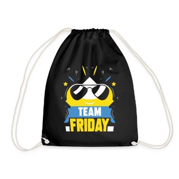 L’équipe du vendredi Humour Sarcastique enfin le week-end - Sac de sport léger - noir - Devant