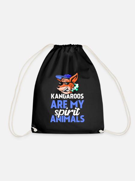Kängurus Sind Meine Lieblingstiere Tier Känguru - Turnbeutel - Schwarz