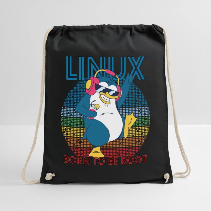 Root Party Penguin Retro Linux Cool Nerd Programmes Sac de sport léger