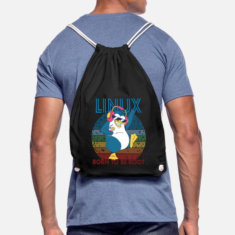 Root Party Penguin Retro Linux Cool Nerd Programmes Sac de sport léger