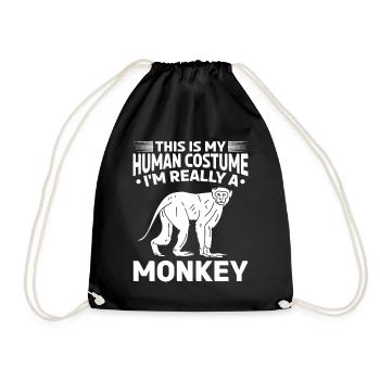 C’est mon costume humain Je suis vraiment un singe - Sac de sport léger - noir - Devant