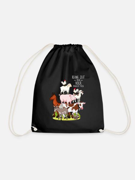 Agriculteur Pas le temps que mon peuple ait besoin de moi - Sac de sport léger - noir