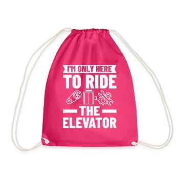 Elevator Elevator Technician Elevator Elevator - Drawstring Bag - fuchsia - Front