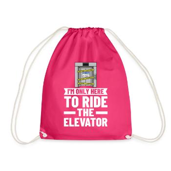Elevator Elevator Technician Elevator Elevator - Drawstring Bag - fuchsia - Front