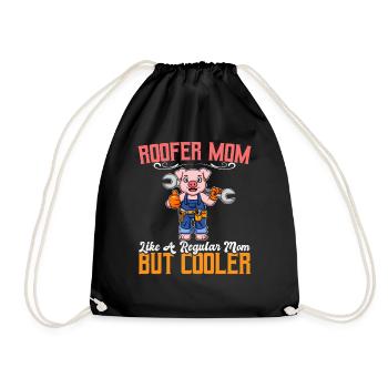 Maman couvreuse comme une maman régulière mais plus cool - Sac de sport léger - noir - Devant