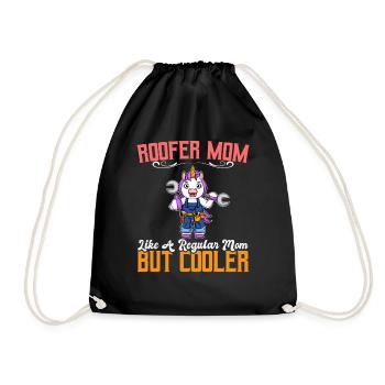 Maman couvreuse comme une maman régulière mais plus cool - Sac de sport léger - noir - Devant