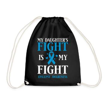 Epilepsy Convulsive disease Epileptic seizure - Drawstring Bag - black - Front