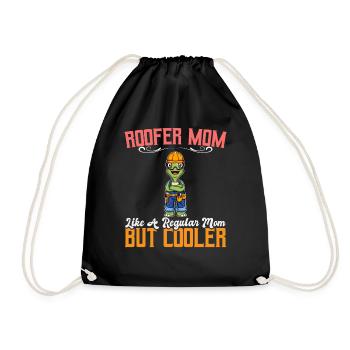 Maman couvreuse comme une maman régulière mais plus cool - Sac de sport léger - noir - Devant