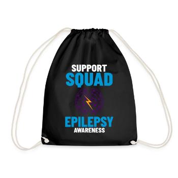 Epilepsy Convulsive disease Epileptic seizure - Drawstring Bag - black - Front