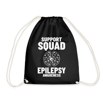 Epilepsy Convulsive disease Epileptic seizure - Drawstring Bag - black - Front