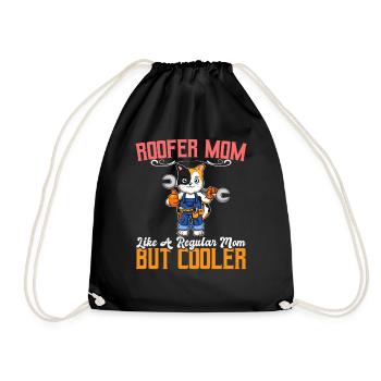 Maman couvreuse comme une maman régulière mais plus cool - Sac de sport léger - noir - Devant