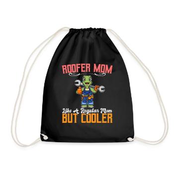 Maman couvreuse comme une maman régulière mais plus cool - Sac de sport léger - noir - Devant