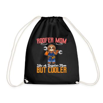 Maman couvreuse comme une maman régulière mais plus cool - Sac de sport léger - noir - Devant