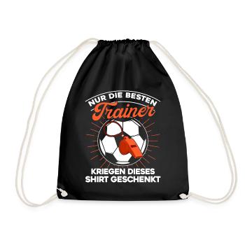 Nur Die besten Trainer Kriegen dieses Shirt - Turnbeutel - Schwarz - Vorne