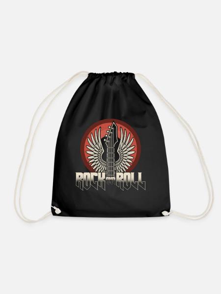 Rock and Roll Gitarren - Turnbeutel - Schwarz