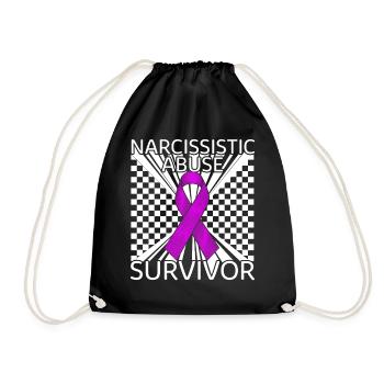 Chemise de sensibilisation narcissique, Abus narcissique - Sac de sport léger - noir - Devant