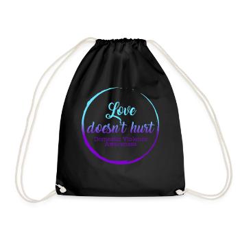 Chemise de sensibilisation à la violence familiale, l’amour ne l’aime pas - Sac de sport léger - noir - Devant