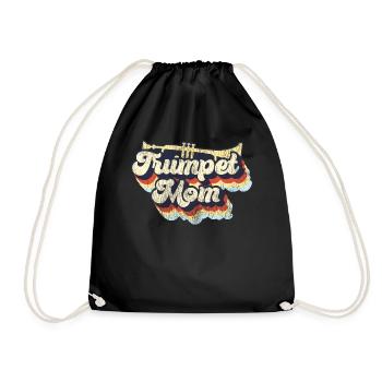 Trompettiste Maman Mère Rétro - Sac de sport léger - noir - Devant