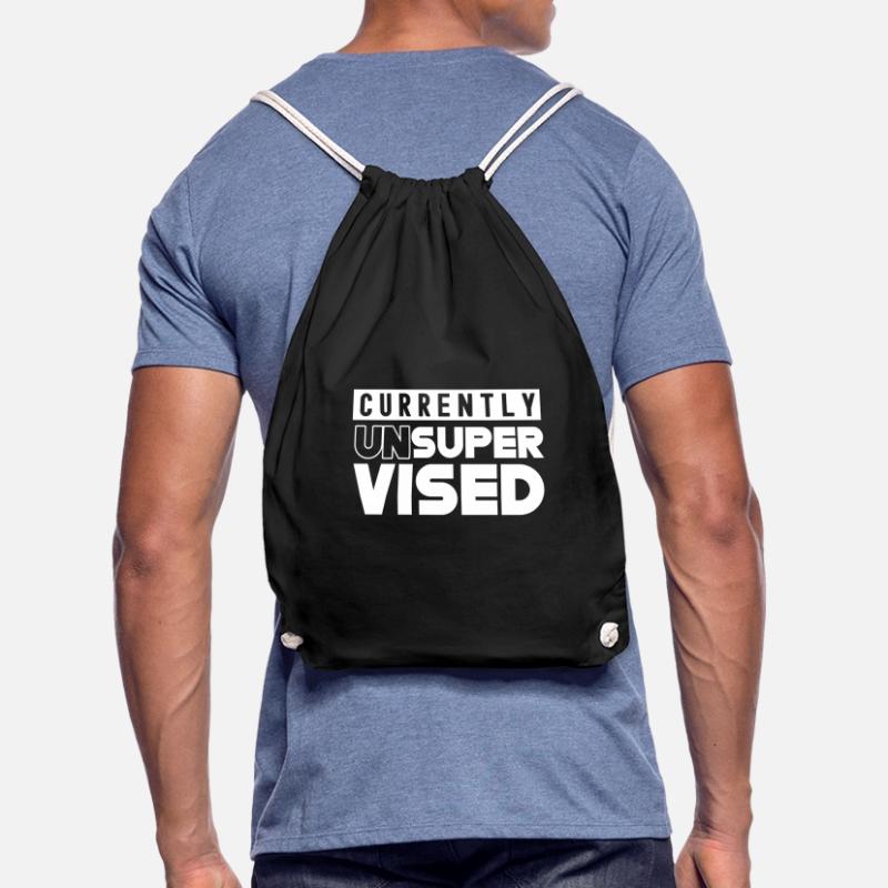 Currently unsupervised unsupervised sarcastic Drawstring Bag