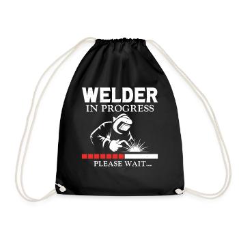 Welder Welding Apprentice Vintage - Turnbeutel - Schwarz - Vorne